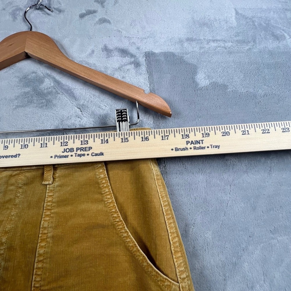 American Eagle Skirt Wome 12 Tan Corduroy Super Stretch Mini High Waisted Pocket - Picture 5 of 8